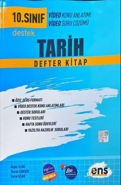 10.Sınıf Defter Kitap Tarih - 2023