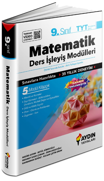 9. Sınıf Aydın Matematik Ders İşleyiş Modülleri