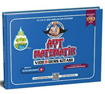  Bıyıklı Matematik 2023 AYT Matematik Video Ders Kitabı | Selim Yüksel | Bıyıklı Matematik Yayınları | 9786057398253 | 