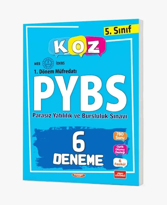  5 Sınıf PYBS 6 Deneme | 5 Sınıf PYBS 6 Deneme | Kolektif | Kurmay Yayınevi (Hazırlık) | 9786256972377 