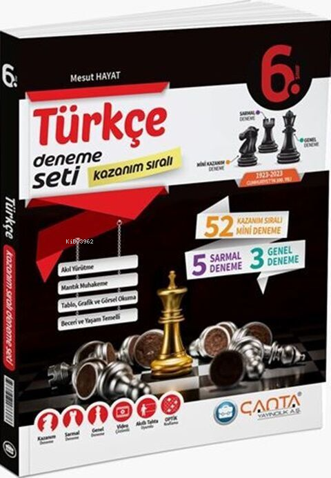 6. Sınıf Türkçe Kazanım Sıralı Deneme Seti