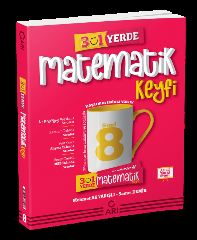  8 SINIF 3 BİR YERDE MATEMATİK | Kolektif | Arı Yayıncılık | 9789758372997 | 