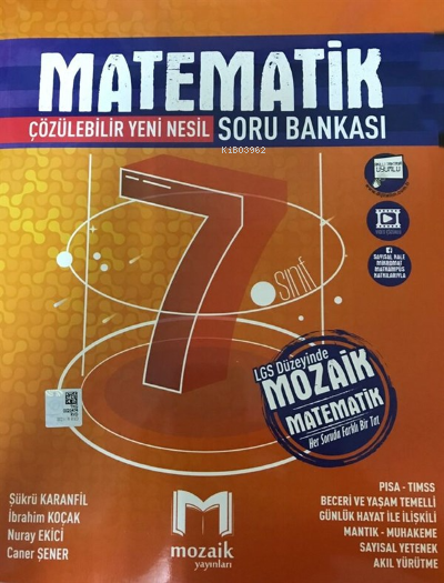  7Sınıf Mozaik SB Matematik 2021 | Kolektif | Mozaik (Bayilik) | 9786257870030 | 