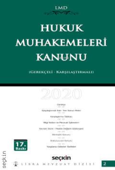  Hukuk Muhakemeleri Kanunu / LMD–2Libra Mevzuat Dizisi | Mutlu Dinç | Çilem Bahadır | Seçkin Yayıncılık | 9789750247439 | 