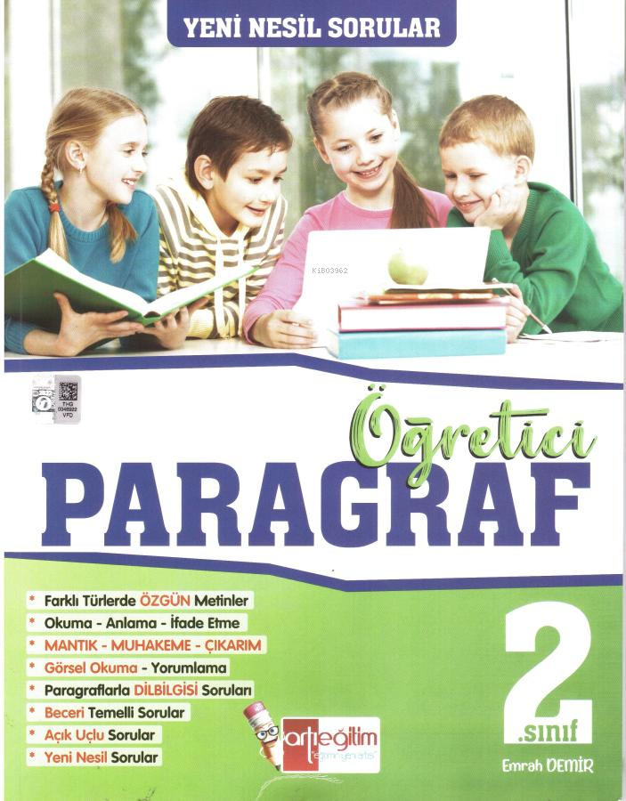 Artı Eğitim 2. Sınıf Yeni Nesil Sorularla Öğreten Paragraf Kitabı