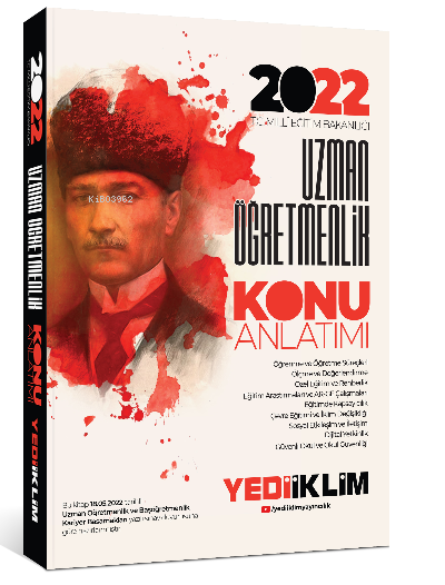  MEB Öğretmenlik Kariyer Basamakları Uzman Öğretmenlik Konu Anlatımı | MEB Öğretmenlik Kariyer Basamakları Uzman Öğretmenlik Konu Anlatımı | Kolektif | Yedi İklim Yayıncılık | 9786254310430 
