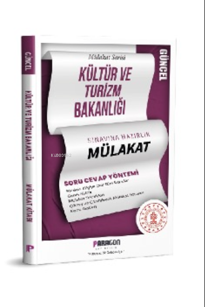  Kültür ve Turizm Bakanlığı | Kolektif | Paragon Yayınları | 9786257013987 | 