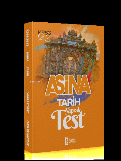 2023 KPSS Aşina Tarih Çek Kopart Yaprak Test