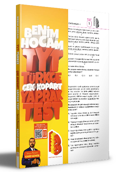  2023 TYT Türkçe Çek Kopar Yaprak Test | 2023 TYT Türkçe Çek Kopar Yaprak Test | Kadir Gümüş | Benim Hocam Yayınları | 9786258263725 