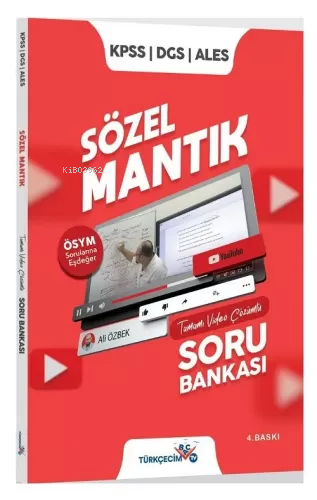 Türkçecim TV 2025 KPSS DGS ALES Sözel Mantık Soru Bankası Video Çözümlü