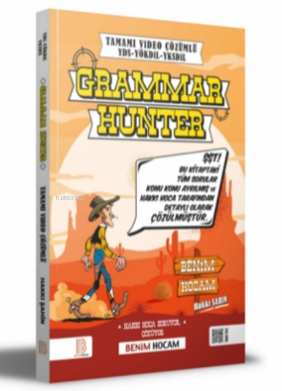  YDS YÖKDİL YDT Grammar Hunter Tamamı Çözümlü Soru Bankası | Hakkı Şahin | Benim Hocam Yayınları | 9786257484114 | 