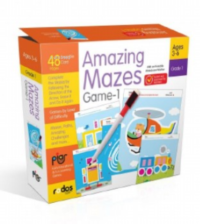 Amazing Mazes Game-1 - Grade-Level 1 - Ages 3-6