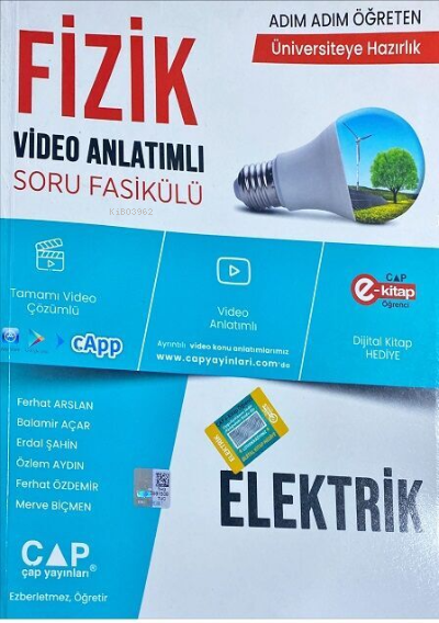  Üniv Haz Fizik Ka Sb Elektrik 2022 | Kolektif | Çap Yayınları (Bayilik) | 9786258139082 | 