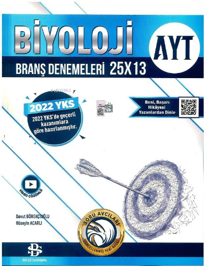  AYT Biyoloji 25 x 13 Denemeleri | AYT Biyoloji 25 x 13 Denemeleri | Kolektif | Bilgi Sarmal | 9786257905435 