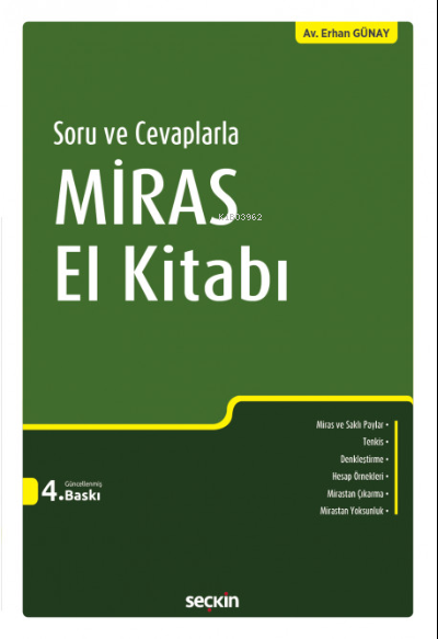  Miras El Kitabı | Erhan Günay | Seçkin Yayıncılık | 9789750282300 | 