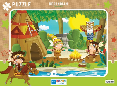 Red Indian Kızılderili Puzzle 72 Parça