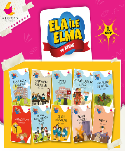  ELA İLE ELMA HKAYE SETİ (10 Kitap) | Kolektif | AyÇocuk Yayınları | 9786257174909 | 