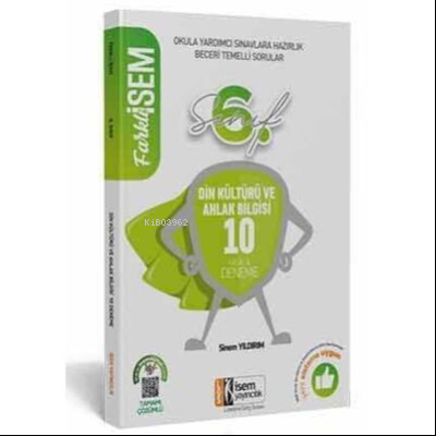  2021 Farklı İsem 6 Sınıf Din Kül 10 Deneme | 2021 Farklı İsem 6 Sınıf Din Kül 10 Deneme | Kolektif | İsem Yayıncılık (Hazırlık) | 9786052866146 