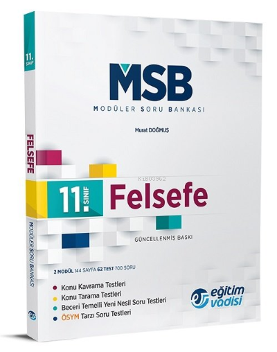  11Moduler Sb Felsefe | Kolektif | Eğitim Vadisi Yayınları | 9786051945552 | 