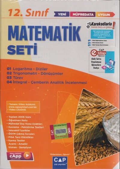  12Sınıf Set Anadolu Matematik 2023 | Kolektif | Çap Yayınları (Bayilik) | 9786258139136 | 