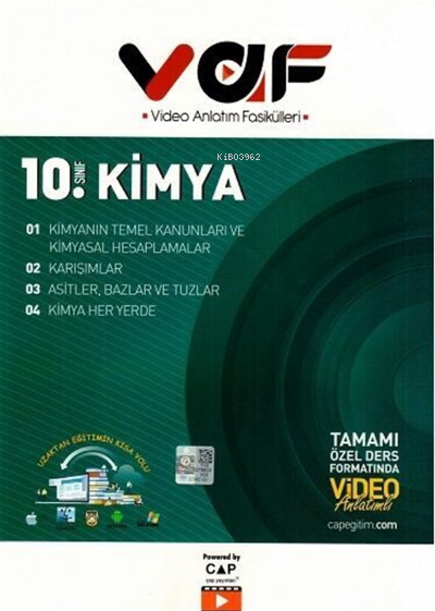 Vaf 10.Sınıf Kimya - 2021