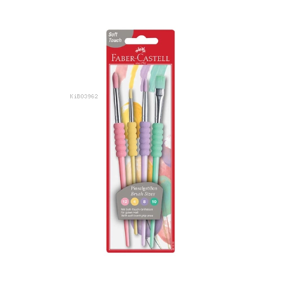  Faber Castell Fırça Seti (Soft Touch) (4 Lü) (Pastel) (No124810) (10 Lu) | Faber Castell Fırça Seti (Soft Touch) (4 Lü) (Pastel) (No124810) (10 Lu) | Faber Castell | 4005400250150 