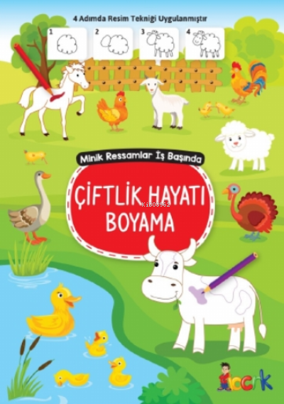  Çiftlik Hayatı BoyamaMinik Ressam İş Başında | Kolektif | Bıcırık Yayınları | 9786051836164 | 