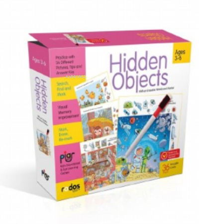 Hidden Objects - Practice With 36 Different Pictures - Search, Find And Mark - Ages 3-6