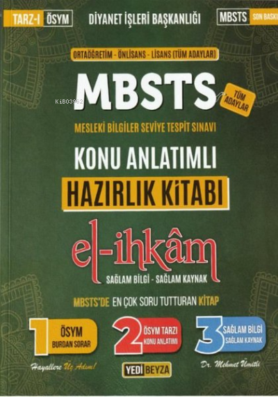 2024 MBSTS El-İhkam Konu Anlatımlı Hazırlık Kitabı