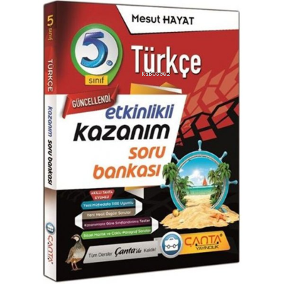 Çanta 5.Sınıf Kazanım Türkçe Soru Bankası