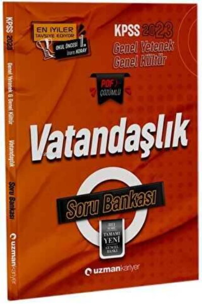  2023 Kpss Gkgy Soru Bankası Vatandaşlık | 2023 Kpss Gkgy Soru Bankası Vatandaşlık | Burcu Çevik | Uzman Kariyer Yayınları (Hazırlık) | 9786258463583 