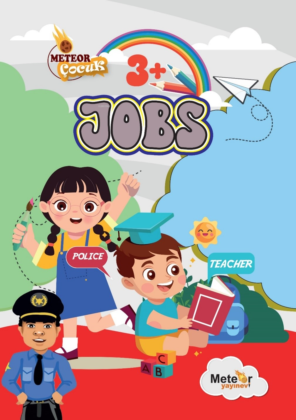 Jobs (Meslekler) ;Türkçe – İngilizce Boyama Kitabı
