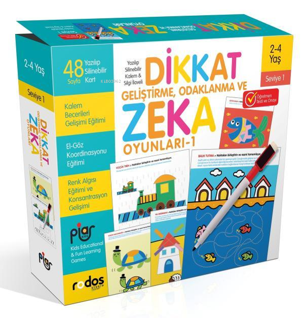  Dikkat Geliştirme Odaklanma ve Zeka Oyunları Seviye 1 24 Yaş | Dikkat Geliştirme Odaklanma ve Zeka Oyunları Seviye 1 24 Yaş | Kolektif | Piar Yayınevi | 8682974923596 