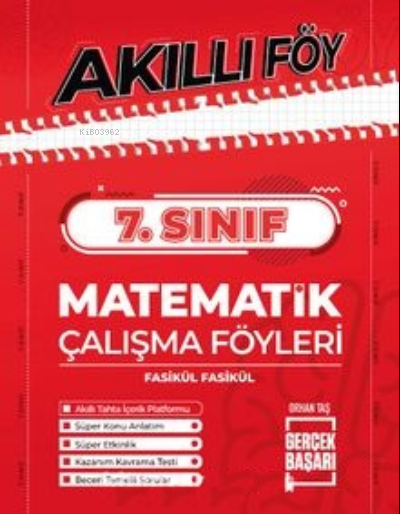 7. Sınıf;Akıllı Föy Matematik Çalışma Föyleri Fasikül Fasikül