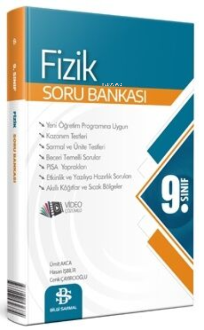  9 Sınıf Fizik Soru Bankası | 9 Sınıf Fizik Soru Bankası | Kolektif | Bilgi Sarmal | 9786257905572 