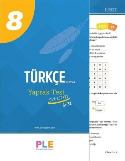 Bry - Birey Eğitim Yayınları 8.Sınıf - Türkçe - Soru Bankası