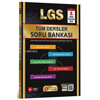 Lgs Tüm Dersler Soru Bankası 1.Dönem