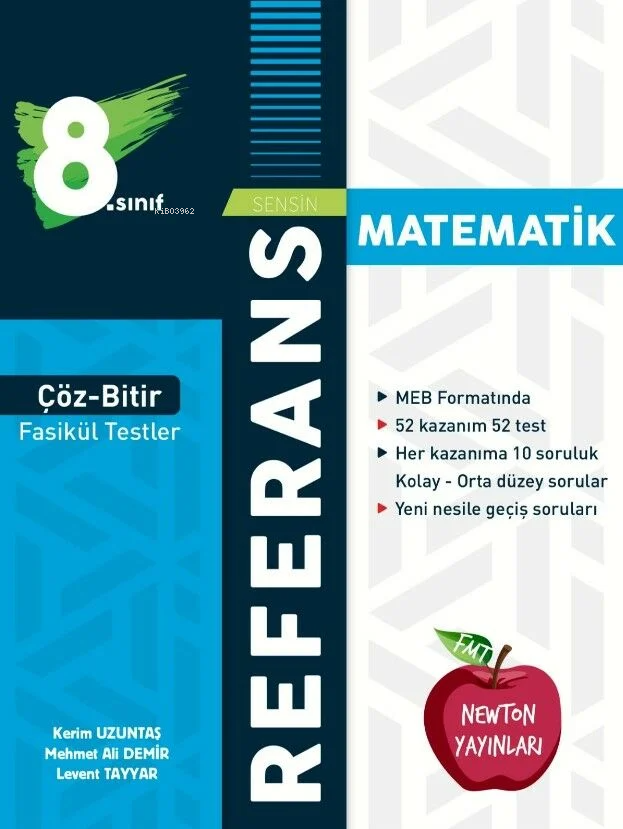 Newton Yayınları 8. Sınıf Matematik Referans Çöz Bitir Fasikül Testler