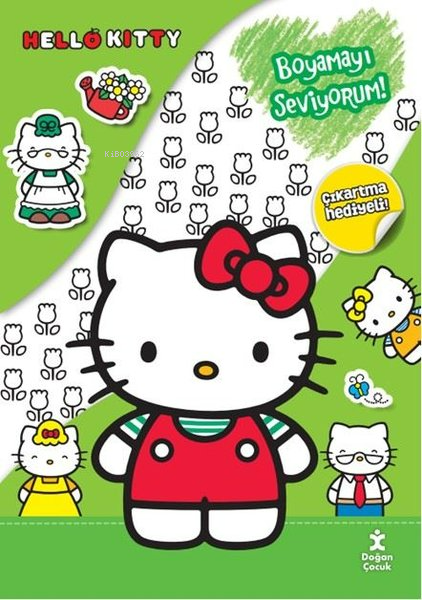 Hello Kitty Boyamayı Seviyorum;Çıkartma Hediyeli