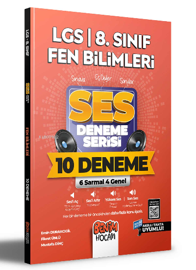 2022 LGS 8.Sınıf Fen Bilimleri SES Deneme Serisi 10 Deneme