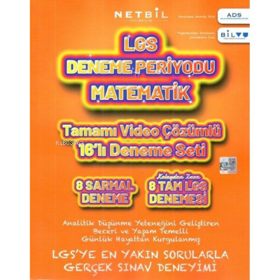 Netbil 8. Sınıf LGS Matematik Periyot 16 li Deneme Seti