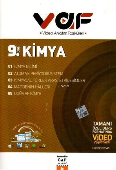 Vaf 9.Sınıf Kimya - 2021