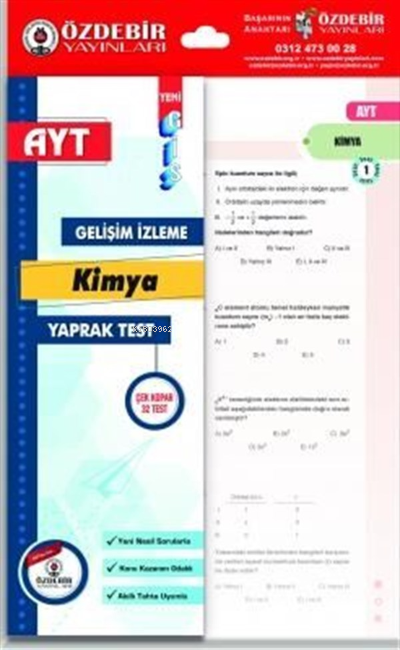 Özdebir AYT Kimya Gis Yaprak Test