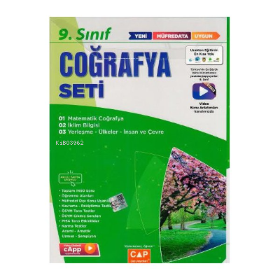  09Sınıf Set Anadolu Coğrafya 2022 | 09Sınıf Set Anadolu Coğrafya 2022 | Kolektif | Çap Yayınları | 9786257732581 