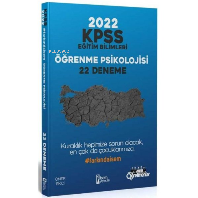 2022 KPSS Eğitim Bilimleri Öğrenme Psikolojisi 22 Deneme