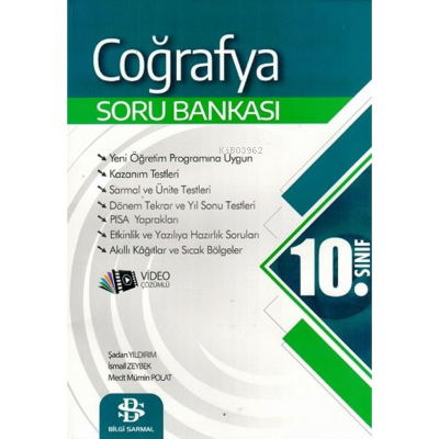  10Sınıf Sarmal SB Coğrafya 2022 | 10Sınıf Sarmal SB Coğrafya 2022 | Kolektif | Bilgi Sarmal | 9786257905770 
