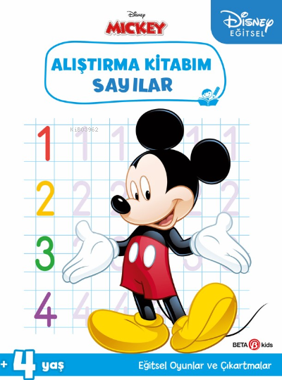 Disney Eğitsel Çıkartmalı Mickey Alıştırma Kitabım Sayılar