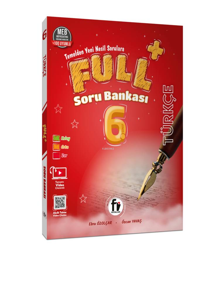  Fi Yayınları 6 Sınıf Full+ Türkçe Soru Bankası | Fi Yayınları 6 Sınıf Full+ Türkçe Soru Bankası | Ebru Özolçar | Özcan Yavaş | Fi Yayınları | 9786052672686 
