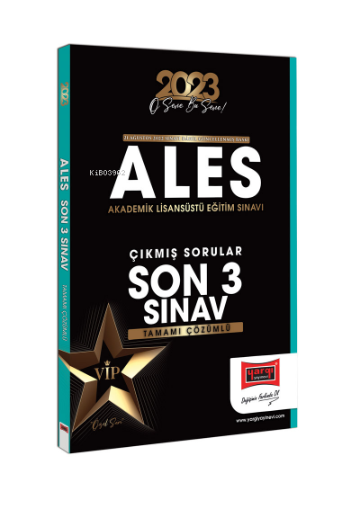  2023 ALES Tamamı Çözümlü Çıkmış Sınav Soruları Son 3 Sınav | 2023 ALES Tamamı Çözümlü Çıkmış Sınav Soruları Son 3 Sınav | Kolektif | Yargı Yayınevi | 9786254211096 