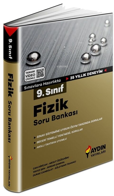  9 Sınıf Fizik Soru Bankası | 9 Sınıf Fizik Soru Bankası | Kolektif | Aydın Yayınları | 9786257833493 